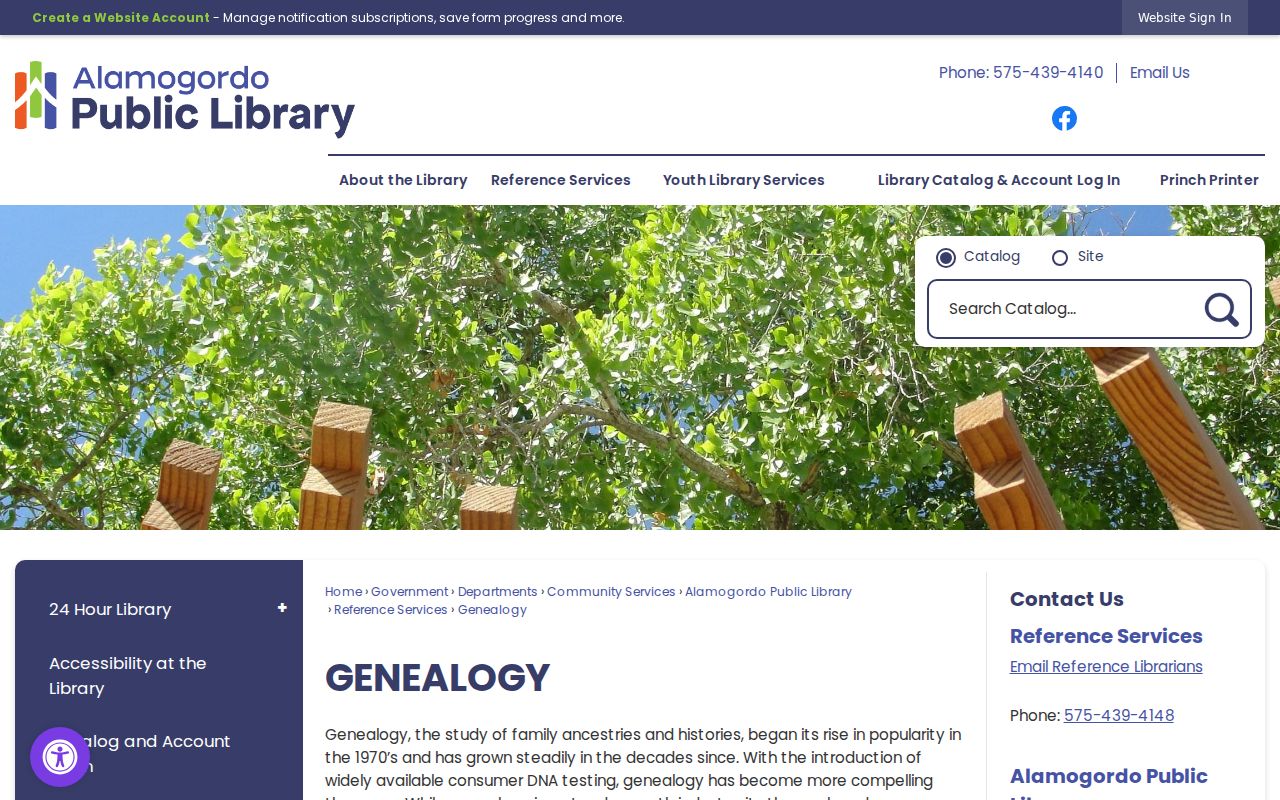 Alamogordo city directory genealogy service at the public library