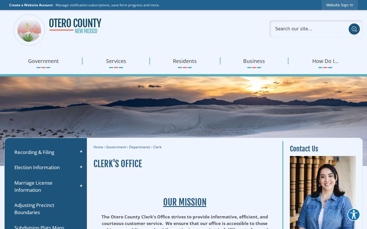 Alamogordo residents directory Otero County Clerk record office